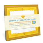 Framed Art Pad for Kids with 40 Adhesive Sheets, 10 x 8 Inch