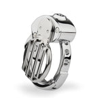Adjustable Metal Chastity Cage Open Hole Chastity Lock Male Masturbation Bondage Training Penis Lock Cage To Prevent Erection Sex Toy Metal Cock Cage Chastity Device