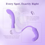 Vibrator Dildo For Women - 2 In 1 Switchable Rabbit Vibrators Double-Ended Dildos With Dual 10 Vibrating Modes For Clitoral Nipple G Spot Anal Stimulation, Sex Toys For Couples?Wizzy?