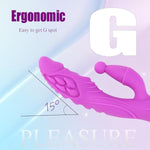 Full Cover Silicone G Spot Couple Heating Rabbit Vibrator,Clitoris Stimulation 4.72" Dildo With 10 Powerful Giant Electric Vibrations,Charging Stimulator Relaxation For Women Men Gay