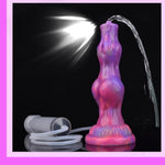 Squirting Dildo Animal Alien Luminous Dog Knot Dildo With Powerful Suction Cup, Adult Toys For Women