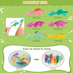 56 Pcs Valentines Day Gifts For Kids Slingshot Dinosaur Finger Toys, 28 Pack Valentines Day Cards For Kids School, Party Favors Return Gifts