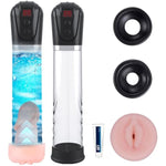 Electric Vacuum Penis Pump - Cock Enlarger With Pocket Vagina & 4 Suction Intensities, High-Vacuum Air Pressure Penis Enlargement Extend Pump For Men Bigger Stronger Harder Erection