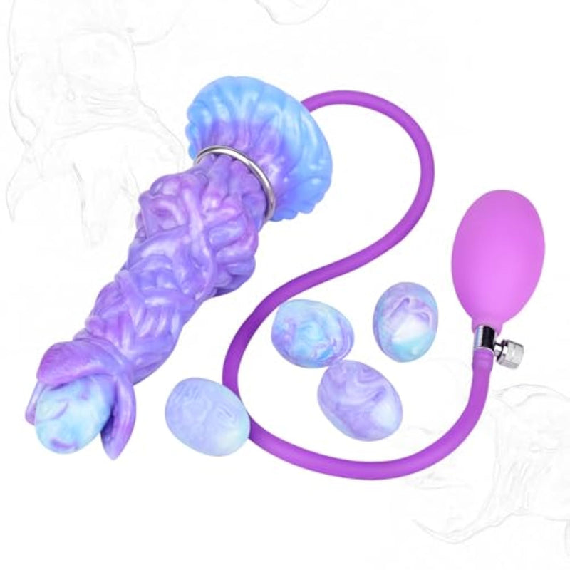 Fantasy Ovipositor With 5 Eggs Sex Toy,Spawner With Suction Cups Egg Layers,Female Vagina Balls,Silicone Tentacle Dildo Anal Plug,Adult Sex Toys For Women G Spot And Men
