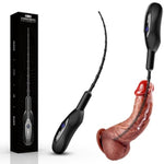 5.9" Male Vibrating Urethral Sounds Silicone Catheter Stretching Vibrator With 10 Vibration Modes Horse Eye Stimulation Stretcher Rods Penis Plug For Men Masturbation Glans Training (Beads)