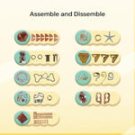 9Pcs Retro Wooden And Metal Puzzles Bulk Gift For Kids, Teens, And Adults Unlock Interlock Brain Teaser Toys Game.