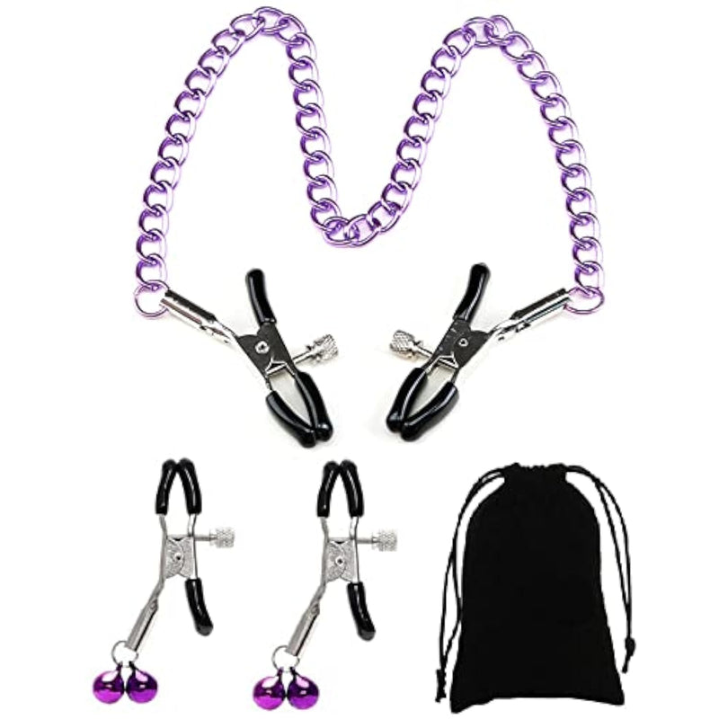 Adjustable Metal Nipple Clamps Entertainment Clip For Women Zr677 Non-Piercing Nipplerings Clip On Nipple Rings Decorative Clip For Clothing Accessories-Zr4