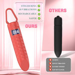 Vibrator Sex Toys For Famale - Bullet Clitoral Vibrator Sex Toys With 10 Vibration Mode Bullet Vibrators For Women And Couple?Red?