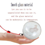 Glass Anal Plugs With Drawstring Egg-Shaped Crystal Butt Plug Prostate Massager,Glass Anal Beads Crystal G-Spot Personal Massage Stimulation Anal Training Expander Dildo For Men Women (4Cm)
