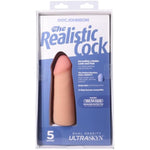 Doc Johnson The Realistic Dildo - 5 Inch ULTRASKYN Dong with Removable Vac-U-Lock Suction Cup - F-Machine and Harness Compatible Dildo - for Adults Only, Vanilla