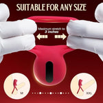 Sobtik Sex Toys Vibrating Cock Ring Vibrator - Sex Toys For Men Penis Ring Clitoral Stimulator With Licking Mouth Pleasure, Couples Adult Sex Toy For Men Women, 9 Vibrations For Male Female Womens