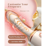 Sex Machine Thrusting Dildo Vibrator - 7 Vibrating & Thrusting Modes For Women Men G Spot Clitoral Anal Pleasure, Replaceable Heads Heating Strong Suction Cup Dildos, Remote Control Adult Sex Toys