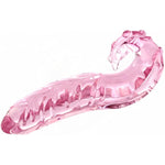 Crystal Glass Pleasure Wand Dildo Penis - Store - Glass Massager (Pink)