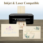 Ivory Blank Cards and Envelopes 4x6 Not Folded 100 Pack