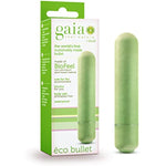 Gaia Eco Bullet Plant-Based 4" Smooth Waterproof Bullet Vibrator In Green Made Of Sustainable Biofeel™ Worlds First Plant Based Vibe For Vagina Anal Play Vibrating Pleasure Couples