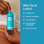 Hello Bounce Bundle - Includes Natural Aloe Lube 3.3 Fl Oz And Bounce Vibe For Her - Rechargeable And Waterproof Vibrator And Ph Balanced Personal Lubricant For Women