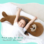 Giant Walrus Plush Pillow 39.3", Soft Stuffed Animal Body Pillow Kawaii Hugging Plush Toy For Kids, Teens & Adults, Cute Sea Animal Gift For Sleeping, Cuddling & Home Decor