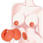 Nipple Vibrator Sex Toys Nipple Clamps Women Sex Toy With 10 Vibration Modes, Mini Adjustable Nipple Clips With Remote Control For Nipple Stimulation, Bdsm Adult For Couples Nipple Stickers Orange