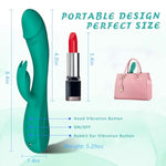 Rabbit G Spot Vibrator Sex Toys, 7 * 7 Vibrating Modes 8.4'' Couple Realistic Vibrators Anal Dildo Wand Adult Toys, Adult Sex Toys For Women And Couples Pleasure (Green)