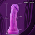 8.46" Silicone Dildo With Kliclok System For Premium Sex Machine, 7.6" Insert-Able Length, Max Girth 5.72" Diameter 2.34" - Fantasy Series