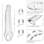 Performance Maxx Clear Extension Kit, Penis Extender Added Length And Girth With 3 Stopper Rings For Customized Fit - Se-1632-50-3