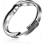 Metal Cock Ring, Cock Ring Adjustable Male Metal Penis Ring (Large)