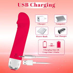 Vibrator Sex Toys For Famale - Bullet Clitoral Vibrator With Ring - Sex Toys With 10 Vibration Mode Bullet Vibrators For Women And Couple?Red?