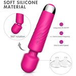 Rechargeable Massage Wand For Women, Upgrade Couple'S Massager, Personal Massager For Women, Effortless Fatigue Relief, Rose