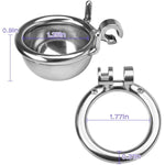 Male Chastity Cage Stainless Steel Cock Cage For Man Penis Bondage Bdsm Chastity Device With Lock Adult Sex Toys For Men Penis Exercise (M)