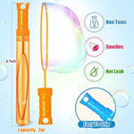 48 Pack Bubble Wands in 6 Vibrant Colors, Perfect for Summer Kids' Party Favors
