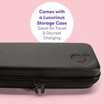 Desire Rabbit Vibrator - 5 Inch Silicone G Spot Vibrator For Women - 8 Patterns & 12 Speeds - Dual Stimulation Adult Sex Toy - Rechargeable & Waterproof - Purple