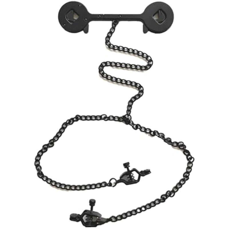 Dual Purpose Nipple Clamps Zinc Alloy Body Chain Clitoral Clamp Adjustable Cuffs Non Piercing Accessories With Bdsm Extreme Toys For Adult Couples Sex Games