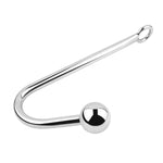 Bdsm Metal Anal Hook Butt Plug With Smooth Ball Anal Plug Butt Plug Prostate Massage G-Spot Sm Restraints Anal Gay Sex Toys For Man And Woman Adult Games,M