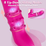 G Spot Vibrator Women Sex Toys, 3 In 1 Female Vibrator Wand With 8 Come-Hither & Vibrating & Up-Down Sliding Modes, Clitoral Stimulator Nipple Vibrators Adult Sex Toys For Women Couple