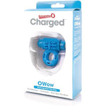 Charged Owow Vooom Mini Vibe – Blue Vibrating Cock Ring For Men – Reusable Penis Ring Vibrator, Couples Sex Toy, Enhances Pleasure & Erection – Waterproof Silicone –