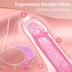 Realistic Dildos Adult Sex Toys - 7.9” Strapless Strap-On G Spot Dildos With Strong Suction Cup For Women Vaginal Anal Sex, Soft Lifelike Penis Dildo Female Womens Couple Anal Sex Toys (Golden)