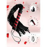 Black Sex Whip For Bedroom Play, Bdsm Flogger For Couples, Dominatrix Bdsm Whip Sexy Accessories
