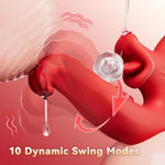 Vibrator Adult Sex Toys For Women, Sex Swing Tongue Toy For Women Thrusting Dildo With 10 Swaying & 10 Licking Modes, G Spot Vibrator Rose Sex Toy For Couples Female Adult Toy