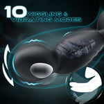 Electric Shock Anal Butt Plug, Estim Anal Vibrators Male Sex Toy With 3 Electric Shock & 10 Wriggling Rotating Vibrating Modes, Remote Control Prostate Massager Anal Plug Toys For Men Gay Women