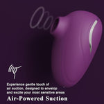 Sucking Vibrator Women Sex Toy - Rose Stimulator Clitoris Vibrator, Wide Opening Sucker Nipple Toys For Pleasure, Clitoral Suction Vibrator With 6 Modes, Mini Vibrator Female Couples Sex Toy, Lavender