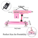 Realistic Automatic Dildo Machine with 3 XLR Connectors and 5 Attachments for Women's Pleasure