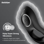 Legendary Duo | Penis Ring | 12 Vibration Programs | Waterproof (Ipx7) | Rechargeable Battery | Skin-Friendly Silicone