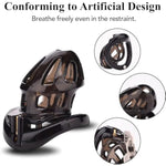 Male Cock Cage Chastity Device - Lightweight Chastity Cage Device For Men With 4 Different Sizes Rings Adult Sex Toy For Male Penis Exercise | 2 Keys And Mortice Lock Included | Black