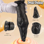 Realistic Hand Dildo Butt Plug: 8.46 Inch Hand Anal Plug Fist Butt Plug, Huge Thick Anal Plug Anal Dildo With Strong Suction Cup, Anal Dilator Vaginal Anal Stimulation Sex Toy For Men Women (Black)
