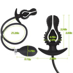 Expand Inflatable Butt Plug Silicone Anal Trainer Prostate Massage Anal Plugs Easy Insertion Adjustable Size Bdsm Sex Toy For Men Women And Couples