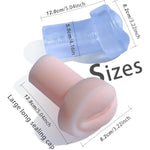 2 Piece Premium Extended Men'S Penis Pump Sleeve Dildo Sleeve Realistic Vagina Sleeve Replacement Sealing Cap Large For Male Enhancement Extension Pump Sleeve Make Erections Stronger And Larger