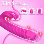Thrusting Vibrator Adult Sex Toys - Realistic Dildos Vibrators For Women Sex Toy With 7 Thrusting And 7 Vibrating Modes, G Spot Clitoral Rabbit Vibrator Sex Toys For Women Couples