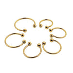 Metal Cock Ring Penis Rings 6 Piece Set Stainless Steelchastity Tightrope Locking Sperm Men’S Long-Lasting Couples Or Male Sex Toys (Silver)