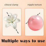 Metal Nipple Clamps Clips Long Clit Clamp Non-Piercing Adjustable