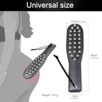 Sm Paddle With Spikes Rivets - Leather Spanking Paddle, Fetish Slave Bondage Paddle, Paddle For Spanking Adults, Bdsm Paddle Flogger Whip For Couples Extreme Sex Toys